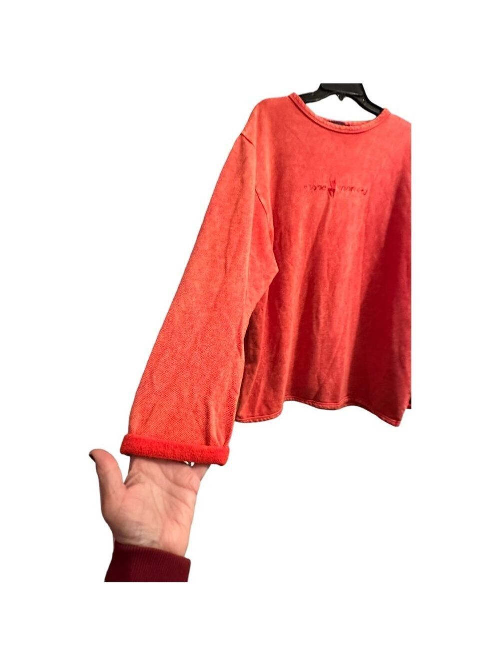 Stone Monkey Lightweight Sweatshirt Mens L/XL Burnt Orange Long Sleeve Crewneck - Picture 6 of 14